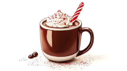 Christmas decorations on white background with ornaments, snowflakes, and festive elements. Perfect for holiday wallpaper, backgrounds, or seasonal designs.