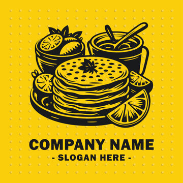 vector " logo Pupusas " vector Design logo with background