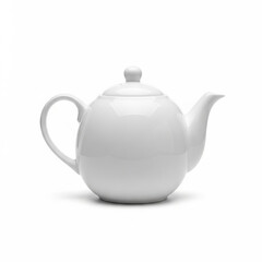 Classic White Ceramic Teapot with Lid kitchenware
