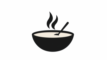 Hot soup bowl solid icon