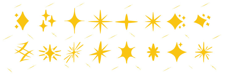 Star icon set PNG with filled and outlined styles, perfect for ratings, favorites, and UI design in apps and websites, vector illustration 
