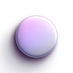 round website button, white background, purple pastel, subtle shadow, high resolution