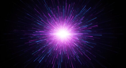 Fototapeta premium Abstract purple glowing light design