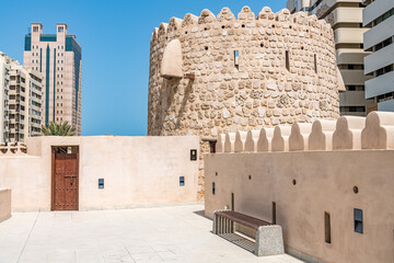 Sharjah Fort in Sharjah, UAE. It is known as Al Hisn.
