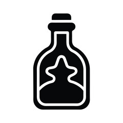 Ginger Elixir Bottle Icon Vector Illustration