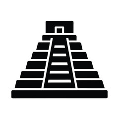 Mayan Temple Icon Vector Illustration