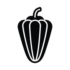 Paprika Art Deco Icon Vector Illustration