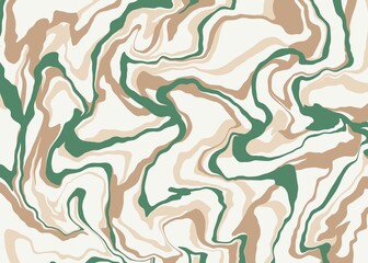 Abstract Marble Fluid Swirl Background in Retro Colors illustration design