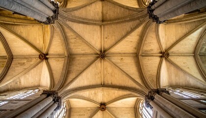 Gothic cathedral vaulted ceiling