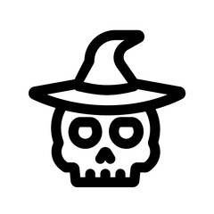 skull witch hat