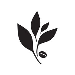 Coffee Plant Logo with Badge Design and Established Year