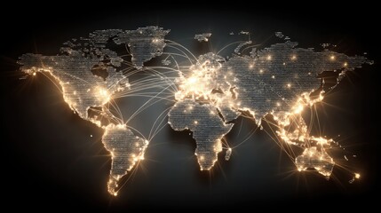 International Network Illustration – Global Business Concept