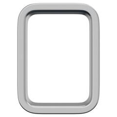 3D Metal Vertical Frame Icon