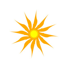 sun icon vecktor
