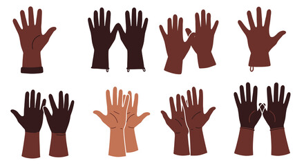 Diverse hands in various skin tones arranged in a grid pattern