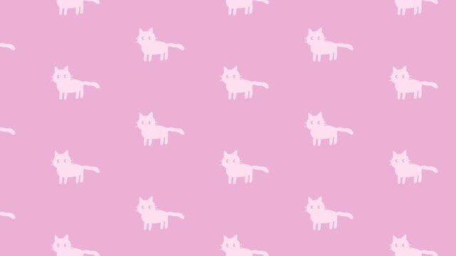 猫のかわいいパターン背景