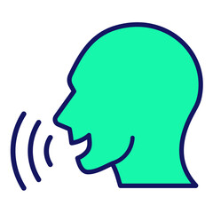 Speaking  Icon Set Multiple Style Collection