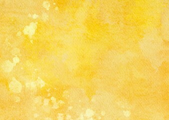 水彩風の金色背景素材イラスト