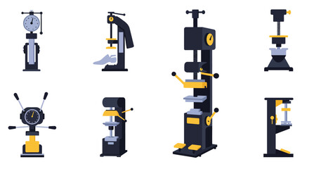 Isometric illustration displaying various types of precision measurement instruments