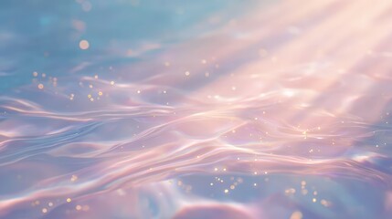 Dreamy pastel waves shimmer with golden light, perfect for inspirational backgrounds, calming visuals, and modern abstract designs adding serene beauty