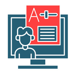Online Exam  Icon Set Multiple Style Collection