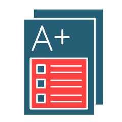 Fototapeta premium Test Result Icon Set Multiple Style Collection