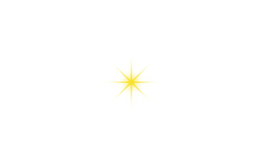 Handmade Glowing Sparkle Starburst PNG | Golden Light Effect Decorative Overlay