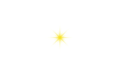 Handmade Golden Star Sparkle PNG | Glowing Light Effect Decorative Element