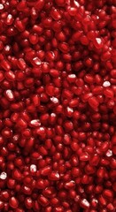 Vibrant Red Pomegranate Seeds Texture Background for Healthy Food Concepts