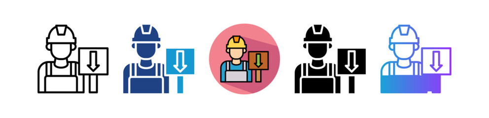 Shortage Demand multiple icon