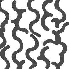 Abstract wavy dark gray lines on a white background.