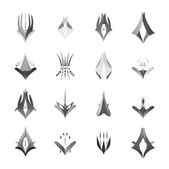 Abstract logo designs collection