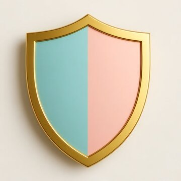 shield with golden 