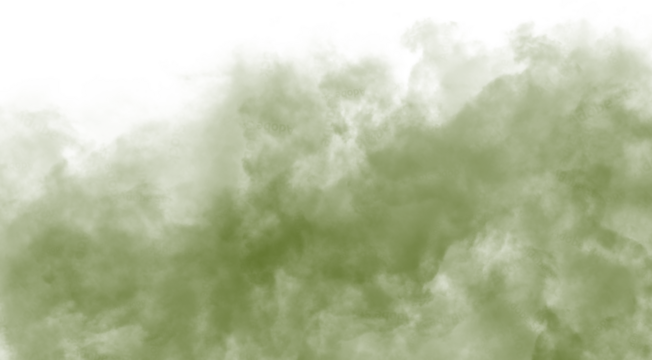 Ethereal yellow smoke billowing against a dark background