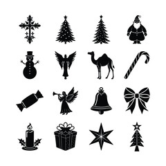 Fototapeta premium set of christmas icons