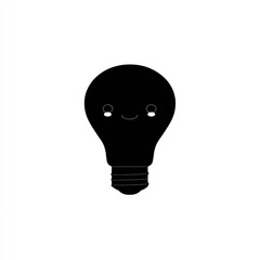Cute lightbulb icon