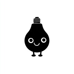 Cute cartoon lightbulb