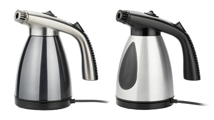 handheld clothes steamer on transparent