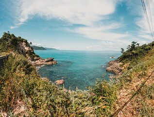 Tropical beach in Shimona, Japan
