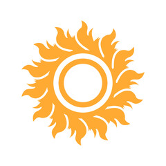 sun icon vecktor