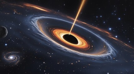 Space scene featuring galaxy, nebula, starfield, the night sky and Milky Way, planet, moon, comet, asteroid, aurora, eclipse, ringed planet, black hole, and astronaut Generative AI