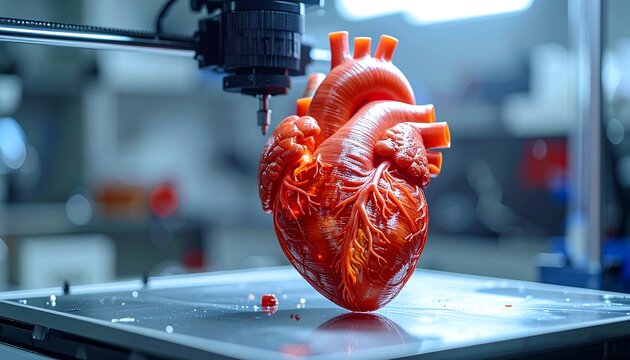 3D printed human heart