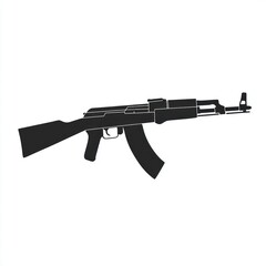 Assault rifle silhouette