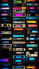 Retro VHS glitch noise background with TV interference static and signal distortion symbolizing nostalgia error disruption analog video rewind and vintage aesthetics.