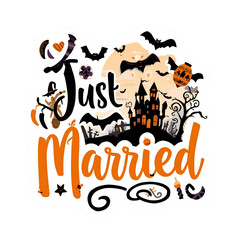 Just married Halloween 