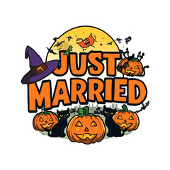 Just married Halloween 