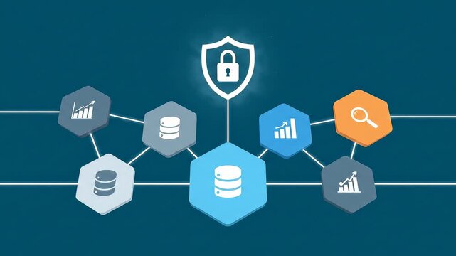 Flat Data Mesh: Domains Publish Products, Mesh Links Connect, Governance Shield Oversees