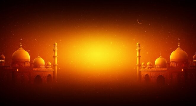 Maulid Nabi Lucknow shrine banner background, glowing gradient 