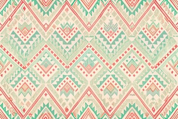 seamless knitted pattern with flowers