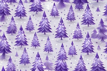 christmas tree seamless pattern